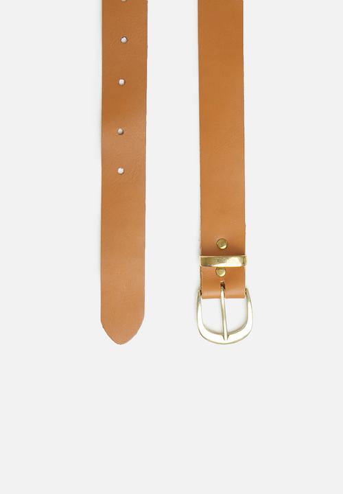 Superbalist - Liza leather waist belt - tan