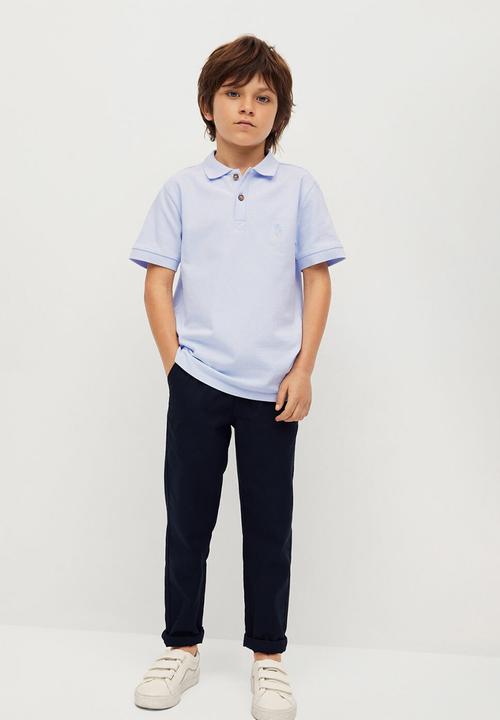 MANGO - T-shirt polo - blue