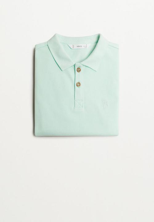 MANGO - T-shirt polo-i - green