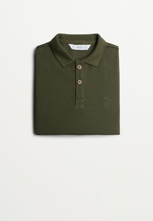 MANGO - T-shirt polo - khaki