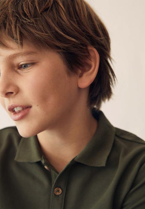MANGO - T-shirt polo - khaki