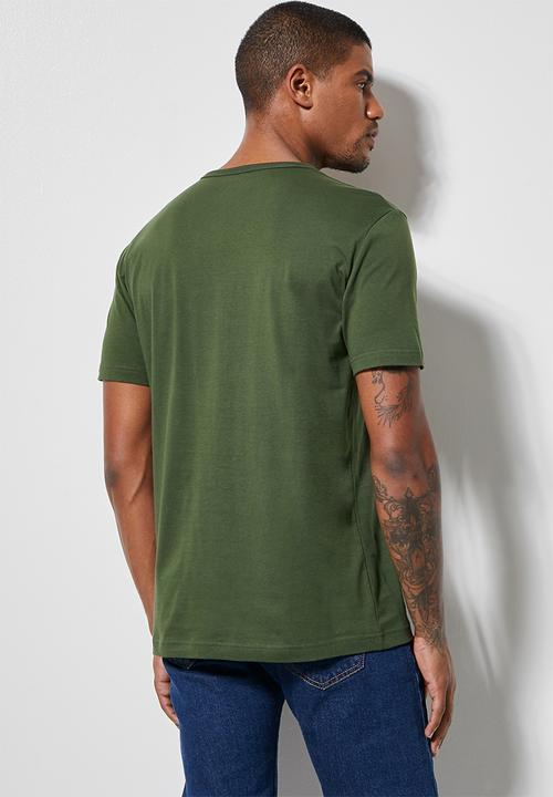 Superbalist - Florida henley tee - khaki green
