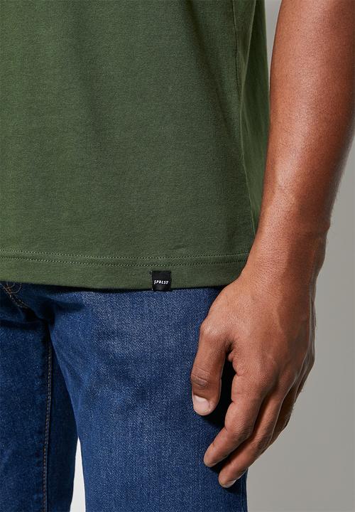Superbalist - Florida henley tee - khaki green