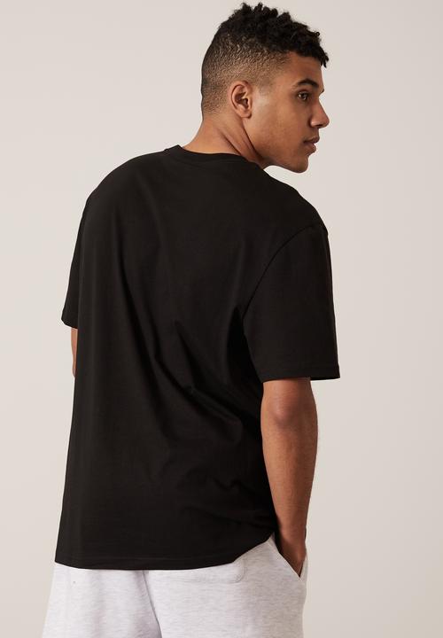 Factorie - Regular graphic T-shirt - black