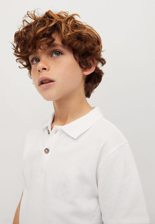 MANGO - T-shirt polo-i - white