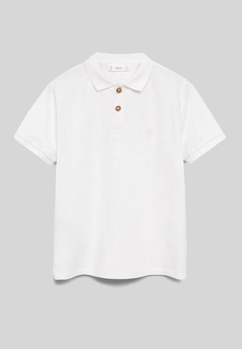MANGO - T-shirt polo-i - white