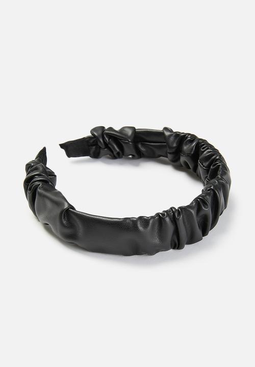 Superbalist - Ruffled headband - black