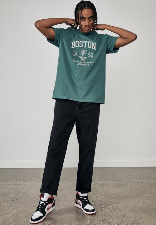 Factorie - Regular graphic T-shirt - pine teal