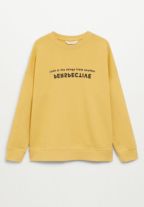 MANGO - Sweatshirt reverse - yellow