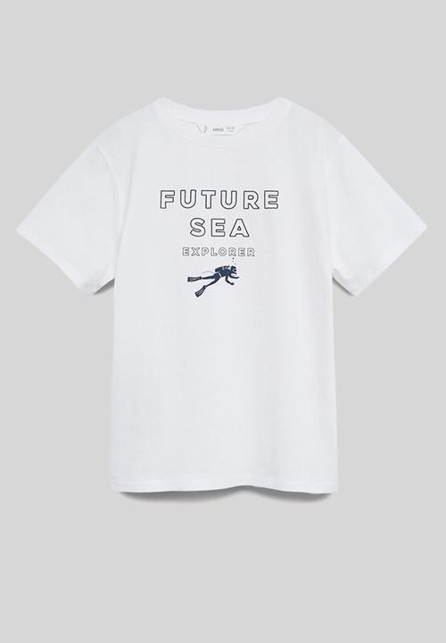 MANGO - T-shirt future - white