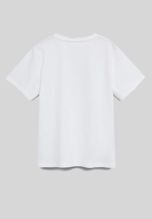 MANGO - T-shirt future - white