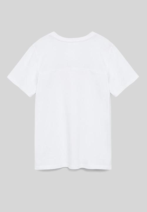 MANGO - T-shirt paint - white