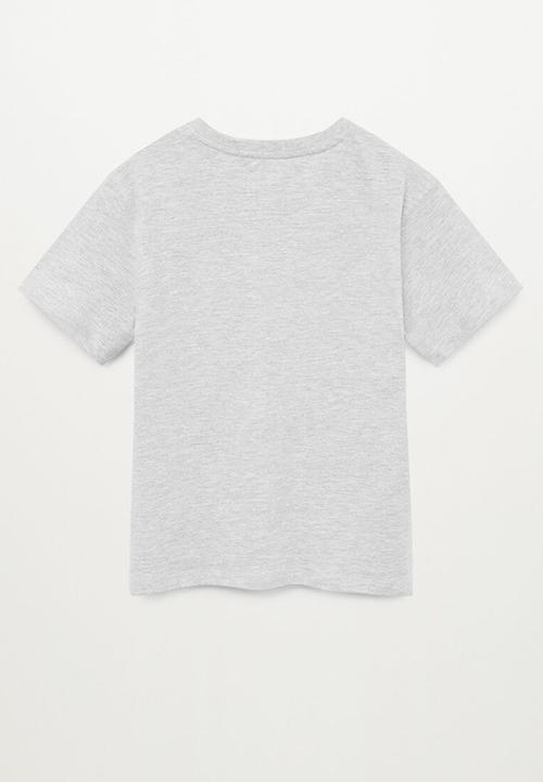 MANGO - T-shirt rock - grey