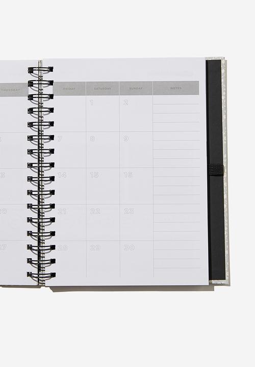 Typo - Student planner 2021/22-cool grey meadow ditsy