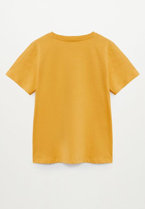 MANGO - T-shirt leon - yellow