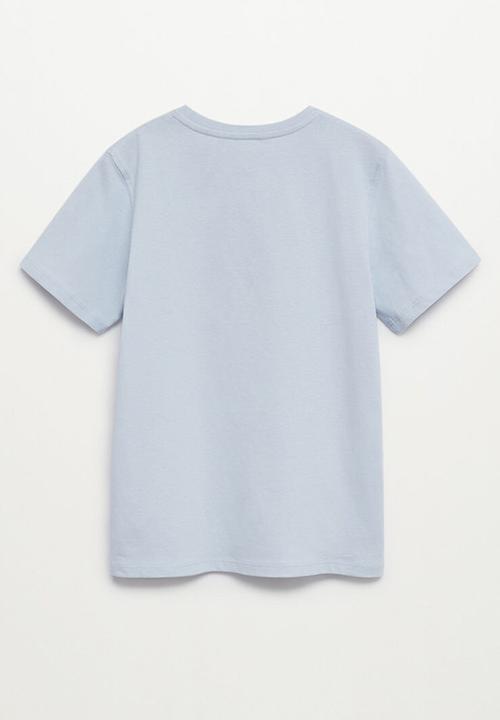 MANGO - T-shirt skater - blue