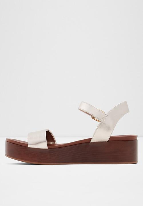 ALDO - Cobbswel wedge heel - 041 light silver