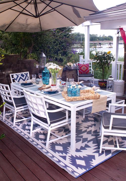 Fab Habitat - Miramar outdoor rug -grey
