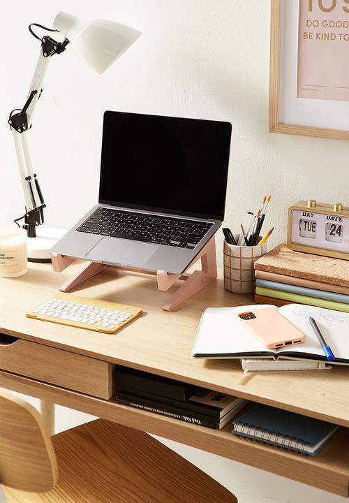 Typo - Collapsible laptop stand-nude pink