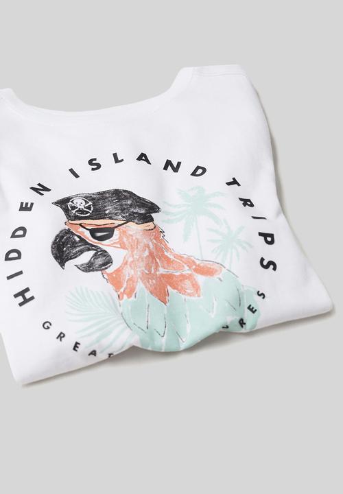 MANGO - T-shirt loro - white