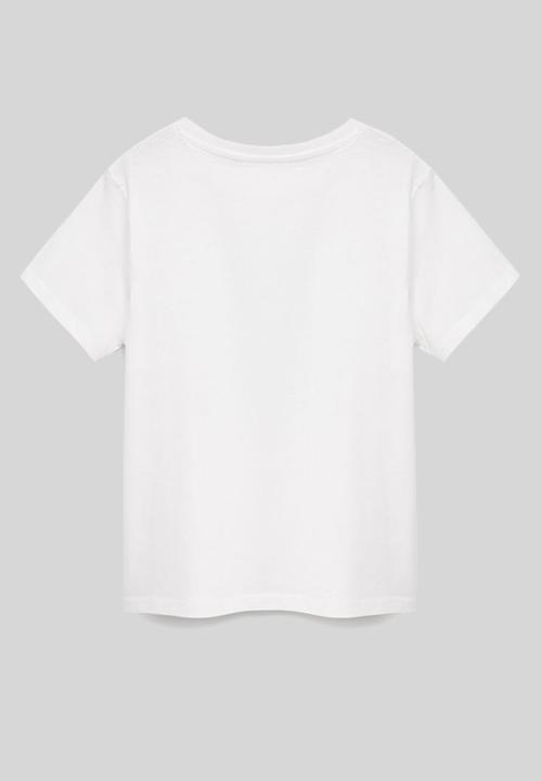 MANGO - Camiseta sequin - white