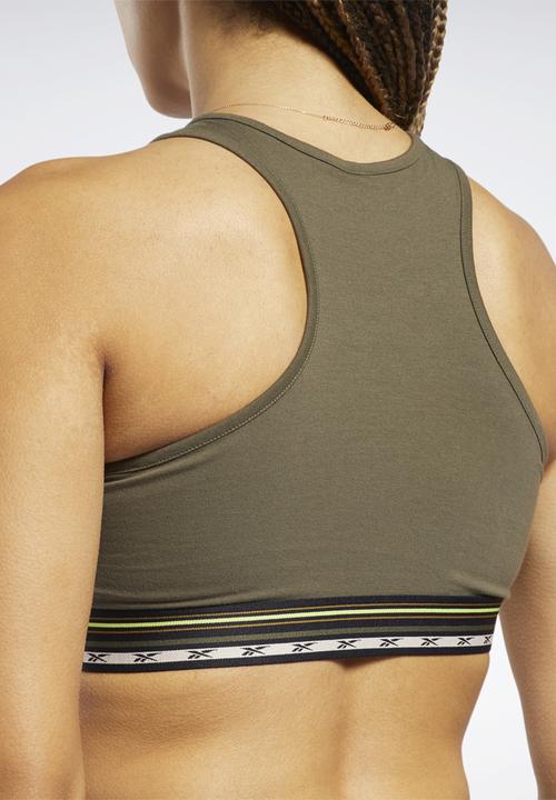 Reebok - Cl camping bralette - army green