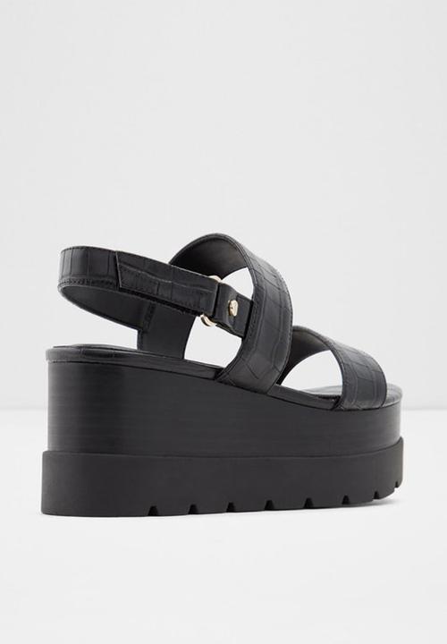 ALDO - Tarin wedge heel - 001 black syn