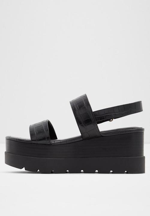 ALDO - Tarin wedge heel - 001 black syn
