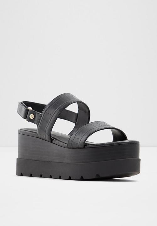ALDO - Tarin wedge heel - 001 black syn