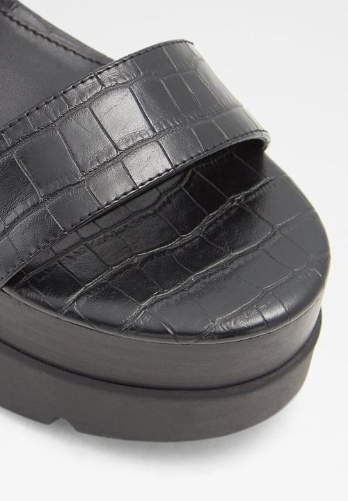 ALDO - Tarin wedge heel - 001 black syn