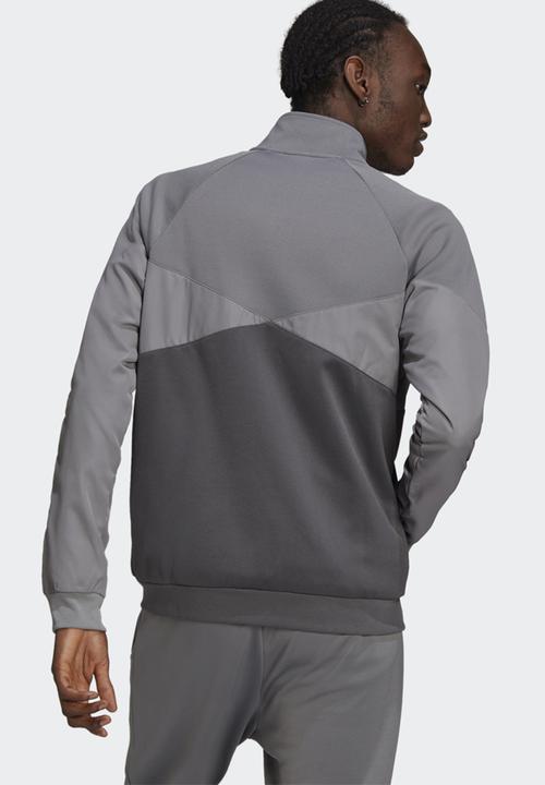 adidas Originals - Blocked poly track top - grey 