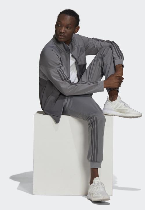 adidas Originals - Blocked poly track top - grey 
