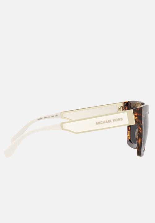Michael Kors Eyewear - Berkshires square - mk logo print tortoise