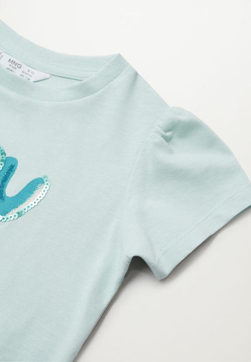 MANGO - T-shirt dori - blue