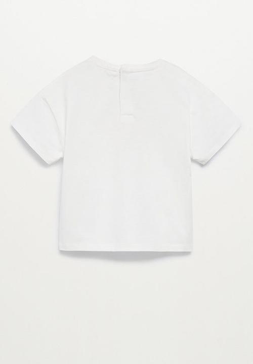 MANGO - T-shirt tortuga - white