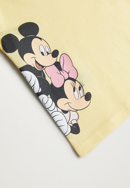MANGO - T-shirt side - yellow