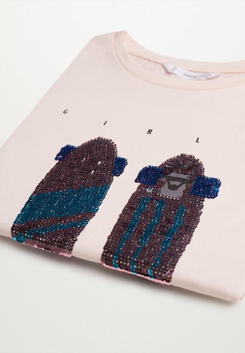 MANGO - T-shirt lolly - pink