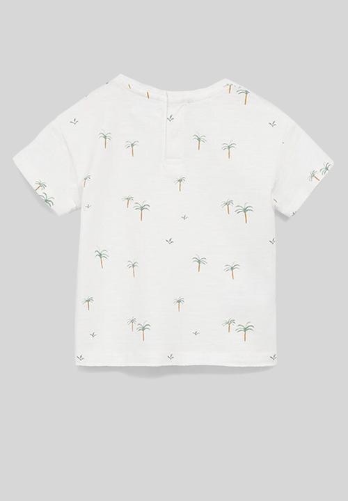 MANGO - T-shirt palmera - white
