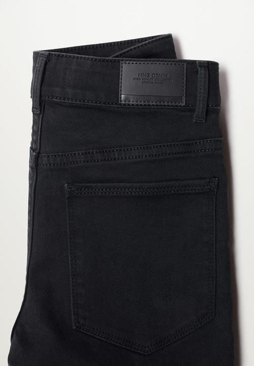MANGO - Jeans biker - black