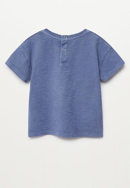 MANGO - T-shirt vibes- medium blue