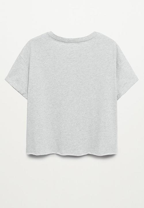 MANGO - T-shirt arizona - grey