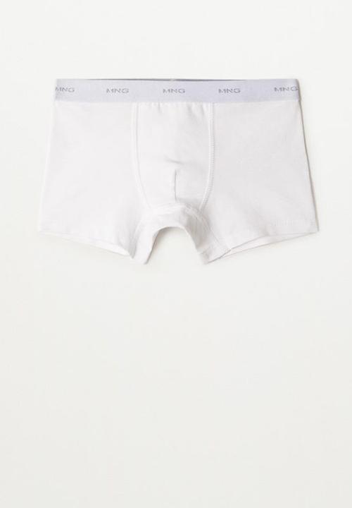 MANGO - Boxer solid8b 3-pack - white