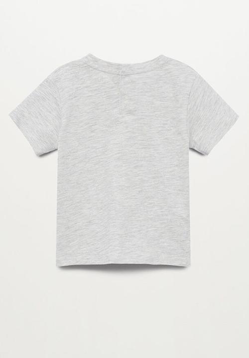 MANGO - T-shirt ready - medium gray