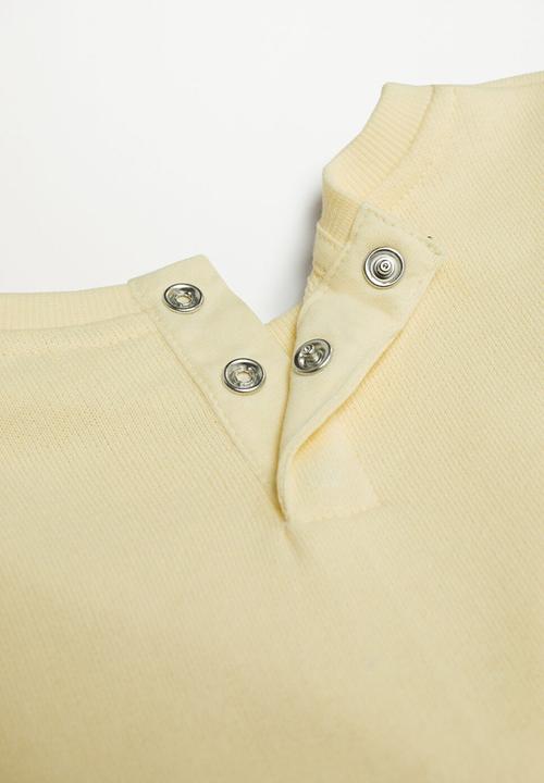 MANGO - Ruffled sweater selma - yellow