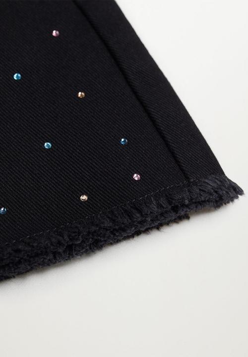 MANGO - Shine skirt - black