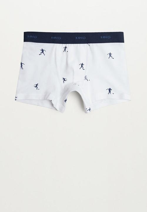 MANGO - Boxer futbolb 3-pack - white & navy