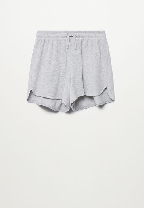 MANGO - Shorts gofrep - grey