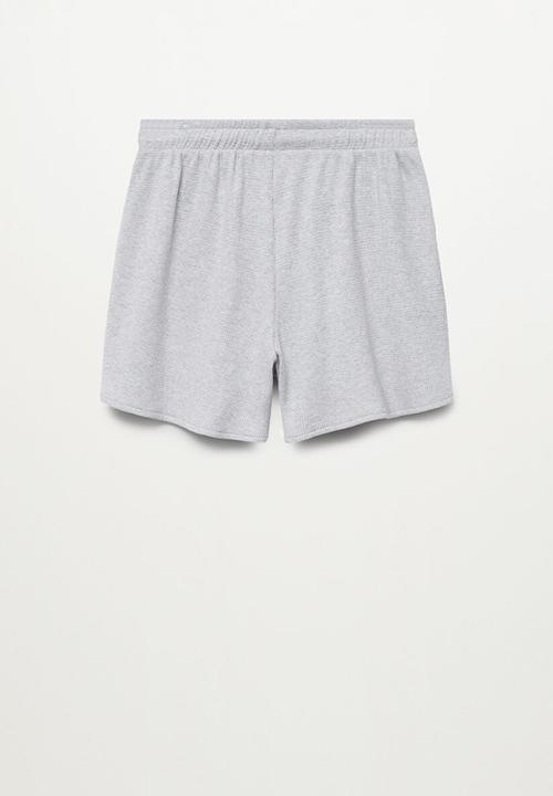 MANGO - Shorts gofrep - grey
