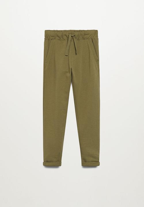 MANGO - Trousers ryan - green