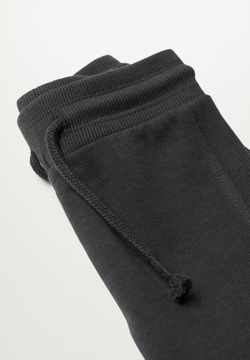 MANGO - Trousers mires - black